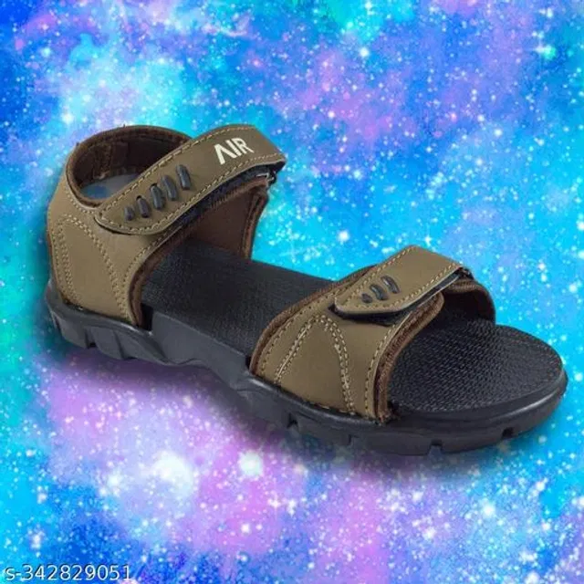 Sandals for Men (Grey & Olive, 7)