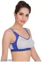 Cotton Sports Bra for Women & Girls, Multicolour, Pack of  6 