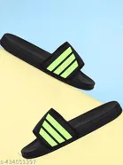 Sliders for Men, Green & Black 