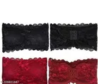Net Solid Bras for Women, Assorted, Pack of 4 
