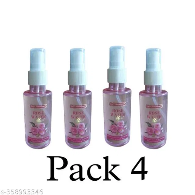 Rose Water Mist (100 ml, Pack of 4)
