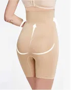 विमेंस कॉटन लाइक्रा टम्मी कण्ट्रोल 4-इन-1 ब्लेंडेड हाई वैस्ट टम्मी & थाई शेपवियर 