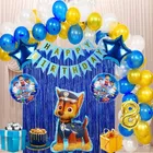 Paw Petrol Theme 8th Birthday Balloon Decoration Kit For Kids, Multicolor, Pack Of 47