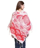 Woolen Self-Design Ponchos for Women 