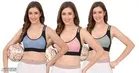 Cotton Solid Bra for Women & Girls, Multicolour, Pack of 3 