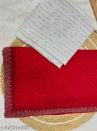 Georgette Saree for Women, Red 