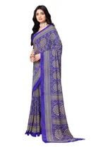 Georgette Printed Saree for Women 