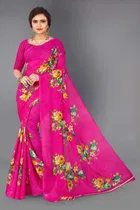 Georgette Printed Saree for Women 