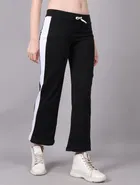 Cotton Colorblocked Trackpant for Women 