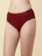 Cotton Solid Briefs for Women, Pack of 1 