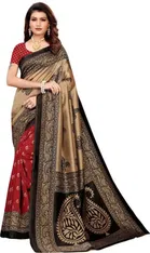 Mysore Silk Printed Saree for Women 