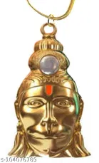 Hanuman Locket with Gold Plated Chain for Men 