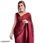 Crushed Satin Party Wear Saree for Women 
