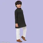 Cotton Blend Kurta with Pyjamas for Boys 