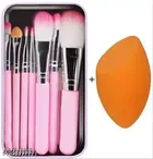Makeup Brushes Set with Makeup Spong, Multicolor, Set of 2