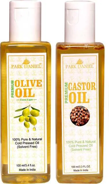 Park Daniel Olive Oil & Castor Oil (Pack of 2, 100 ml) (Se-97)