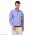 Cotton Blend Solid Full Sleeves Shirt for Men 