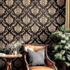 PVC Venyl Wall Sticker Wallpaper, Brown 