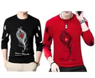Round Neck Printed T-Shirt for Men 