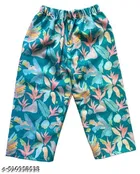 Rayon Slub Printed Clothing Set for Girls, Green, Pack of 2 