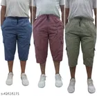 Cotton Blend Three Fourths for Mens 