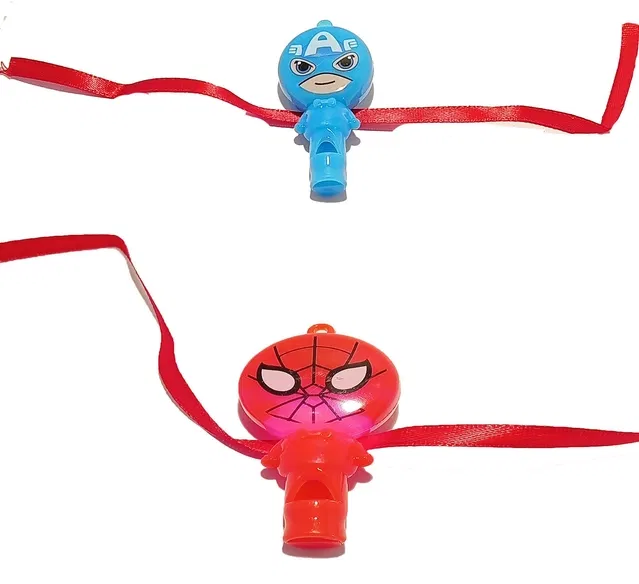 Plastic Avengers Light and Whistle Rakhi (Multicolor, Pack of 2)