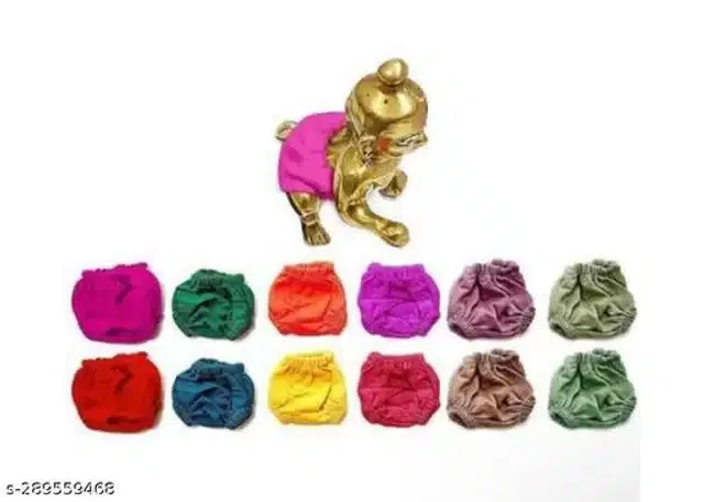 Fabric Laddu Gopal Nappy (Multicolor, Pack of 12)