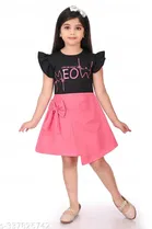 Cotton Blend Dress for Girls 