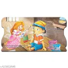 Fairy Tale Shaped Board Book Combo – Pinocchio, The Pied Piper of Hamelin & Thumbelina | Set of 3 Classic Story Books for Kids | Early Learning Tales with Bright Illustrations, Durable Board Pages, Read-Aloud Bedtime Stories