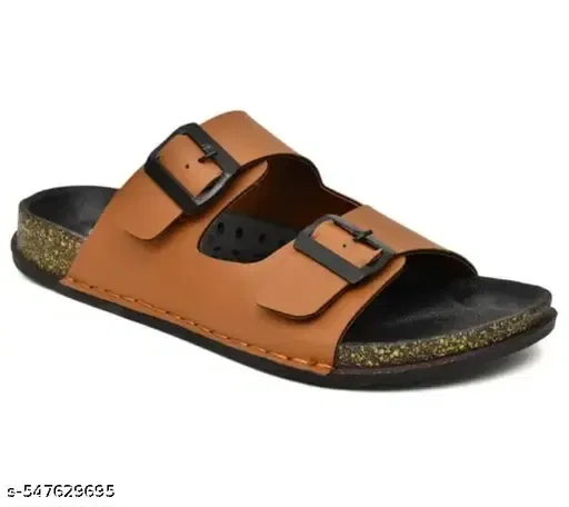 Sliders for Men (Tan, 10)