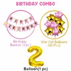 2nd Happy Birthday Balloon Decoration Kit, PInk, Set of 1
