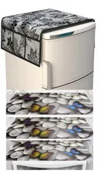 Knit Printed Fridge 3 Pcs Mat with Top Cover 