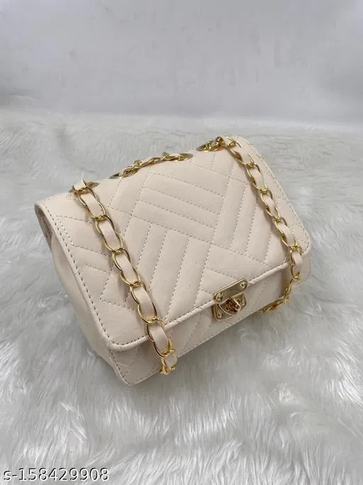 Sling Bag for Women (Cream, Free Size)