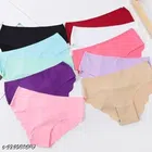 Cotton Blend Briefs for Women (Multicolor, S) (Pack of 6)