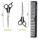 Plastic 3 Pcs Hair Care Comb Set (Black, Set of 1)