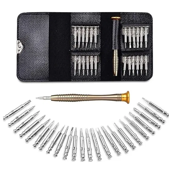 Stainless Steel 25 in 1 Screwdriver Tool Kit (Multicolor, Set of 1)