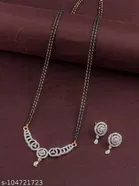 Alloy Mangalsutra with Earrings for Women 