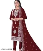 Embroidered Ethnic Motif Patiala Suits for Women 