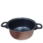 Aluminium Non-Stick Deep Frying Pan, Brown, 20 cm, 2000 ml