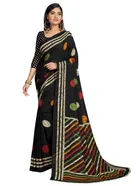 Georgette Printed Saree for Women 