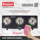 Khaitan 3B BP JIO Black Glass Manual Gas Stove  