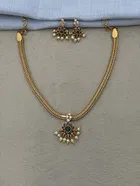 Zircon Gold-plated Copper Jewellery Set for Women 