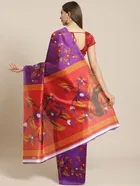 Mysore Silk Printed Saree for Women 