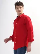 100% Cotton Full Sleeves Solid Shirt for Men 