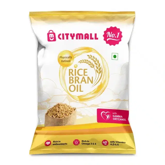 सिटीमॉल न.1 राइस ब्रान ऑइल 800 g पाउच