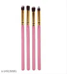 Pink Brush   4Pcs/Set Professional Eye Brushes Set Foundation Mascara Blending Pencil Brushes Makeup Tools Cosmetic 