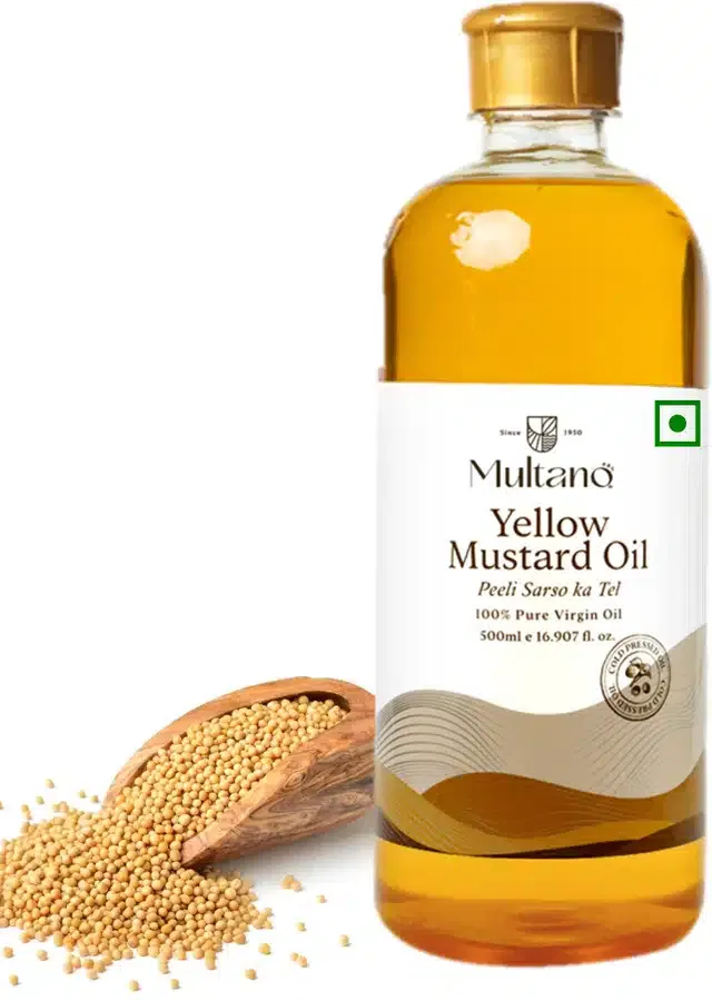 Cold Pressed Yellow Mustard Oil for Hair (500 ml)