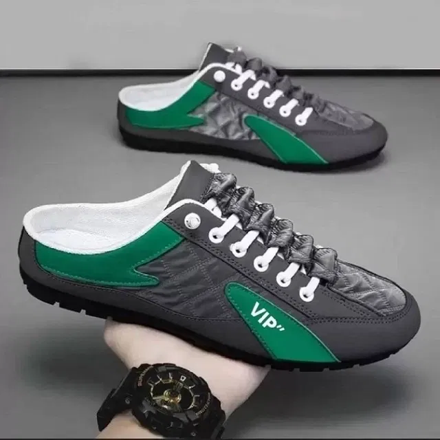 Daily Wear Sneakers for Men (Green, 9) (OS)
