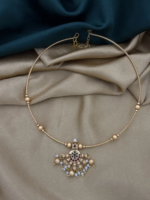 Zircon Gold-plated Alloy Jewellery Set for Women (Brown, Free Size)