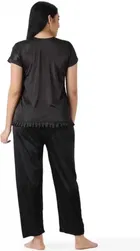 Satin Solid Night Suit for Women 